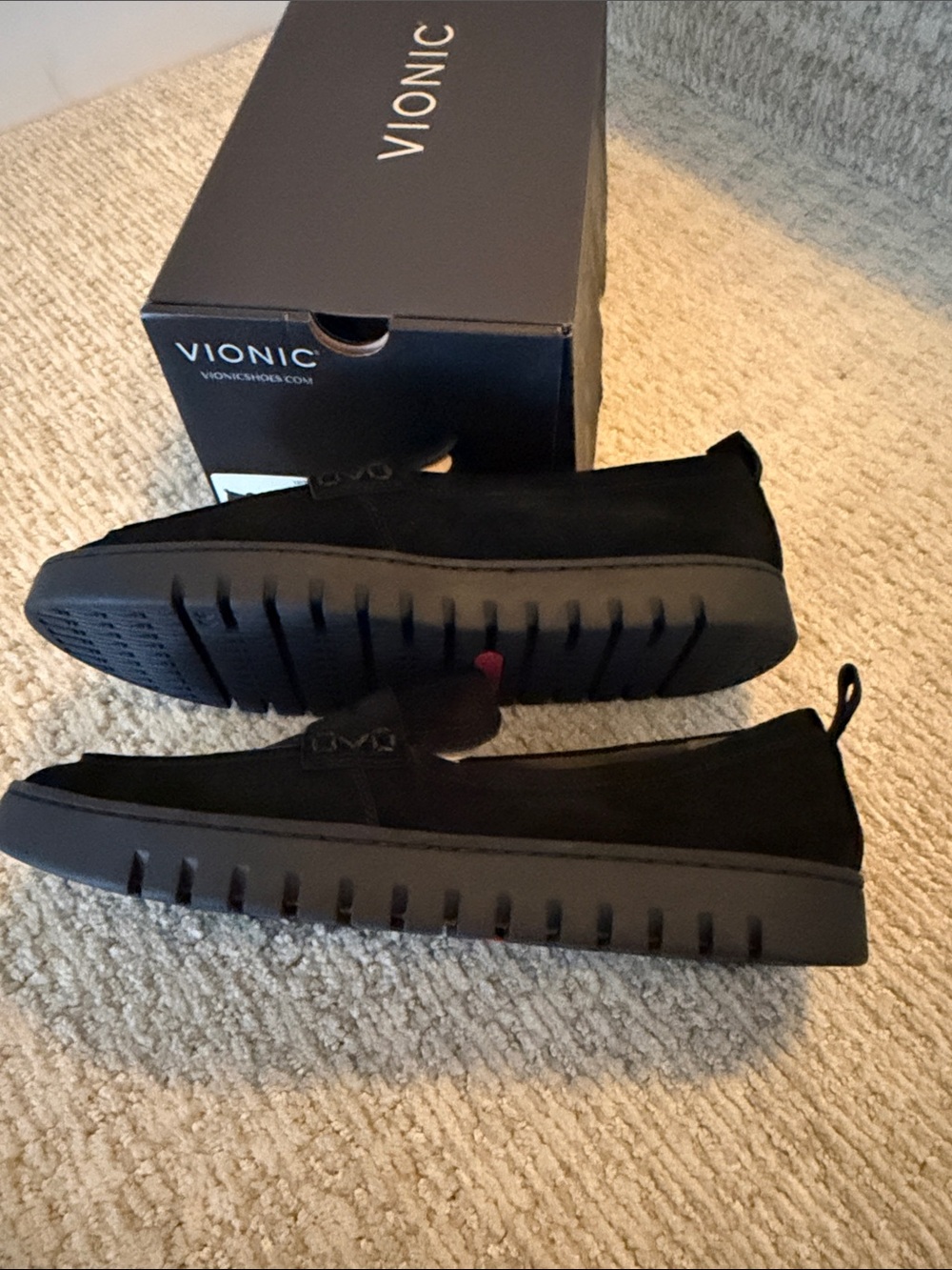 Vionic Uptown Women’s Black Suede Slip-On Loafers - Picture 3 of 4
